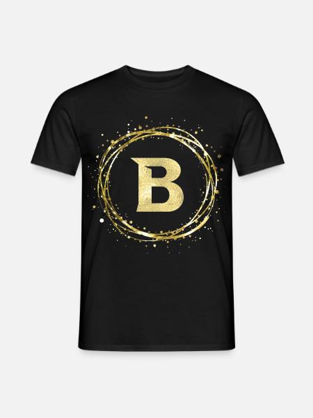 B - Männer T-Shirt - Schwarz