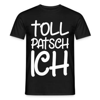 Tollpatsch Ich tollpatschig lustig tollpatschich - Männer T-Shirt - Schwarz - Vorne - AI Model Male 178 light (178cm)