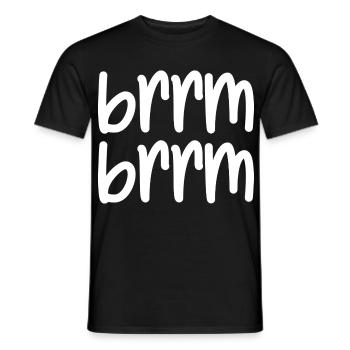 brrm brrm - Men's T-Shirt - black - Front - AI Model Male 178 light (178cm)