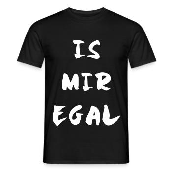 Is mir egal - Männer T-Shirt - Schwarz - Vorne - AI Model Male 178 light (178cm)