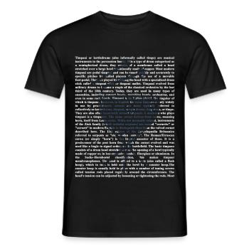Energiegeladener Schlagzeuger Konzert - Männer T-Shirt - Schwarz - Vorne - AI Model Male 178 light (178cm)