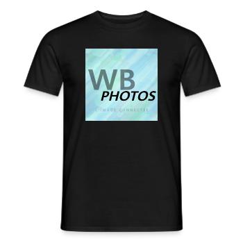 HELLBLAUES WBP-LOGO - Männer T-Shirt - Schwarz - Vorne - AI Model Male 178 light (178cm)