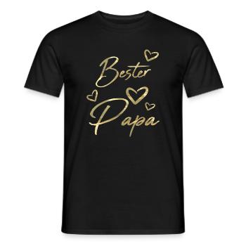 Bester Papa - Männer T-Shirt - Schwarz - Vorne - AI Model Male 178 light (178cm)