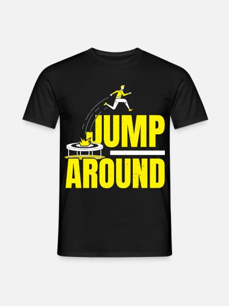 Trampolinspringen Trampolin Trampolin Trampolinspr - Männer T-Shirt - Schwarz