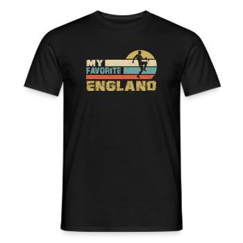 England Fußball Fussball Soccer 2022 - Männer T-Shirt - Schwarz - Vorne - AI Model Male 178 light (178cm)
