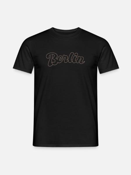 Berlin German Capital lettering - Men's T-Shirt - black