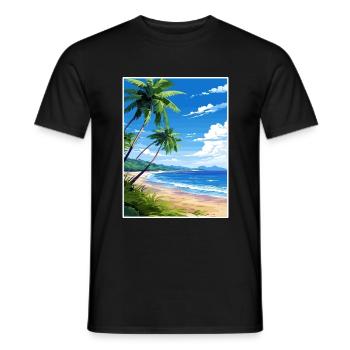 Osa Halbinsel Costa Rica Vintage Reiseposter WPA - Männer T-Shirt - Schwarz - Vorne - AI Model Male 178 light (178cm)