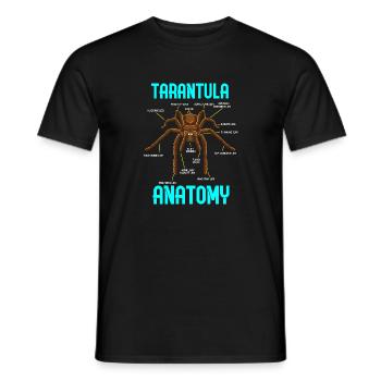 Anatomie de l’araignée tarante - Graphique drôle - T-shirt homme - noir - Devant - AI Model Male 178 light (178cm)