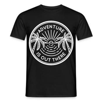 Aventure palmiers de mer - T-shirt homme - noir - Devant - AI Model Male 178 light (178cm)