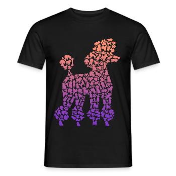 Pudel Liebhaber Hunde Besitzerin Hund Pudel Kinder - Männer T-Shirt - Schwarz - Vorne - AI Model Male 178 light (178cm)