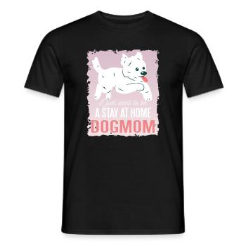 Morkie Dogmom - Men's T-Shirt - black - Front - AI Model Male 178 light (178cm)