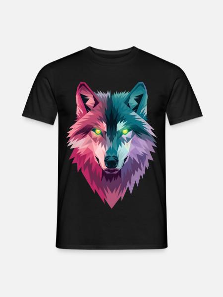 Loup - T-shirt homme - noir