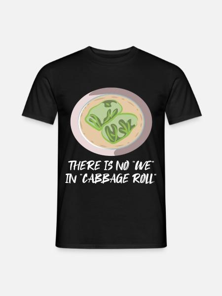 Herzhafte Kohlrouladen Balkanküche - Männer T-Shirt - Schwarz