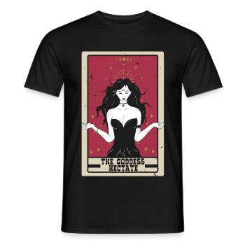 Die Göttin Hectate Tarotkarte Wahrsagerei - Männer T-Shirt - Schwarz - Vorne - AI Model Male 178 light (178cm)