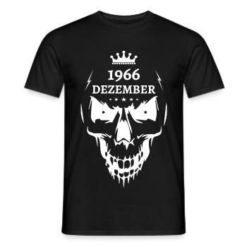Dezember 1966 Totenkopf - Männer T-Shirt - Schwarz - Vorne - AI Model Male 178 light (178cm)