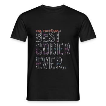 Bester Programmierer Coden Coder - Männer T-Shirt - Schwarz - Vorne - AI Model Male 178 light (178cm)