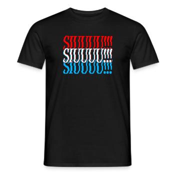 Gestört SIUUU!!! - Männer T-Shirt - Schwarz - Vorne - AI Model Male 178 light (178cm)