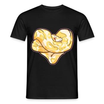 Neugierige Python Dschungelbewohner - Männer T-Shirt - Schwarz - Vorne - AI Model Male 178 light (178cm)