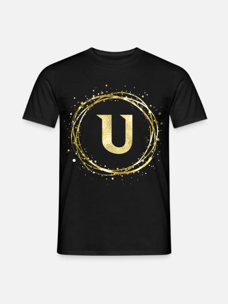 U - Männer T-Shirt - Schwarz