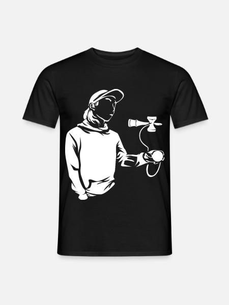 Trickreiches Kendama Wurftraining - Männer T-Shirt - Schwarz