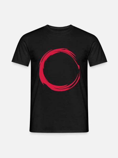 Kreis Design Symbol - Männer T-Shirt - Schwarz