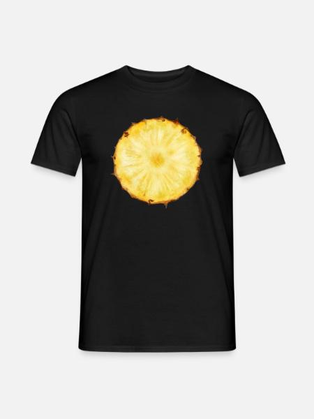 Ananas - Männer T-Shirt - Schwarz