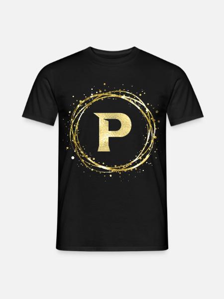 P - Männer T-Shirt - Schwarz