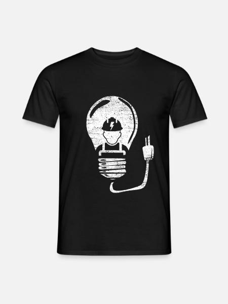Hochspannender Elektriker Schaltplan - Männer T-Shirt - Schwarz