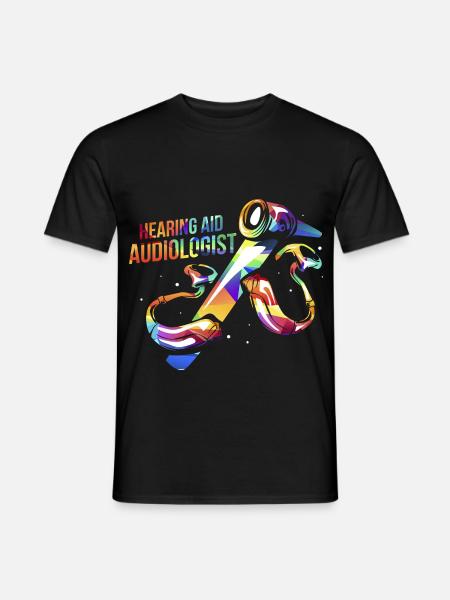 Feinhöriger Hörakustiker Gehörcheck - Männer T-Shirt - Schwarz
