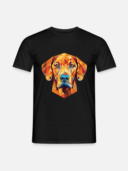 Rhodesian Ridgeback Hunderasse buntes Aquarell - Männer T-Shirt - Schwarz