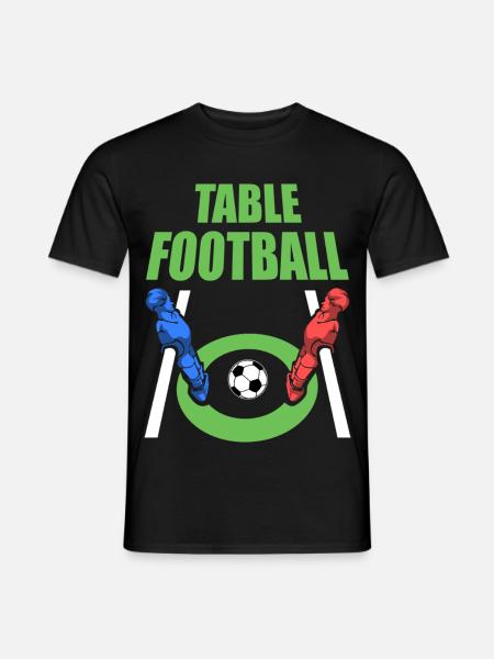 Spritziger Tischfußball Angreifer - Männer T-Shirt - Schwarz