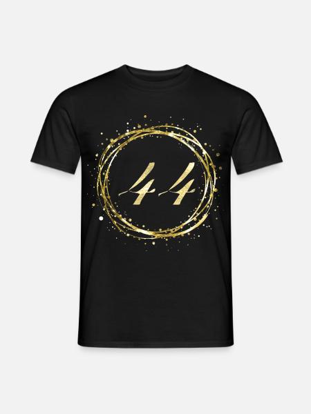 44 - Männer T-Shirt - Schwarz