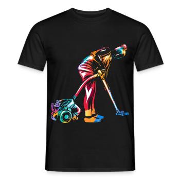Fleißige Haushälterin Putzprofi - Männer T-Shirt - Schwarz - Vorne - AI Model Male 178 light (178cm)