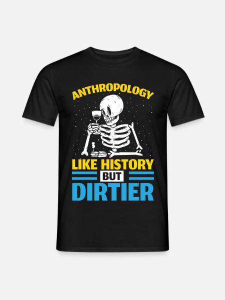 Anthropologie Wie Geschichte, aber schmutziger - Männer T-Shirt - Schwarz