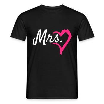 Mrs Herz - Männer T-Shirt - Schwarz - Vorne - AI Model Male 178 light (178cm)
