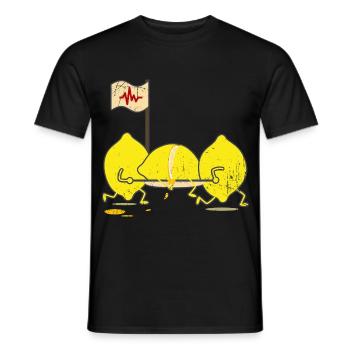 Erfrischende Notfall Limonade - Männer T-Shirt - Schwarz - Vorne - AI Model Male 178 light (178cm)