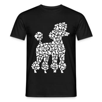Pudel Liebhaber Hunde Besitzerin Hund Pudel - Männer T-Shirt - Schwarz - Vorne - AI Model Male 178 light (178cm)