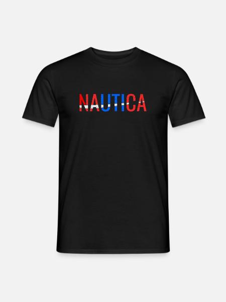 Navigieren Sie mit Nautica durch die Wellen des Lebens - Männer T-Shirt - Schwarz