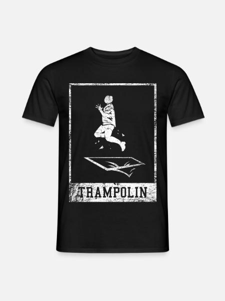 Schwindelfreie Trampolin Artistin - Männer T-Shirt - Schwarz