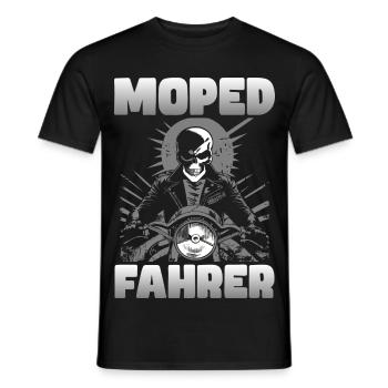 Moped Fahrer - Männer T-Shirt - Schwarz - Vorne - AI Model Male 178 light (178cm)