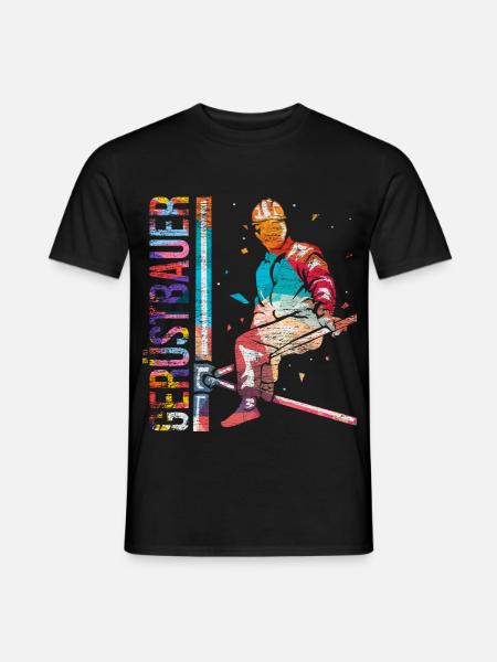 Kühner Gerüstbauer Höhenarbeit - Männer T-Shirt - Schwarz