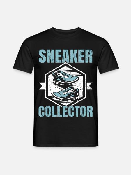 Sneaker Sammler Schuhsammlung Sneakerhead - Männer T-Shirt - Schwarz
