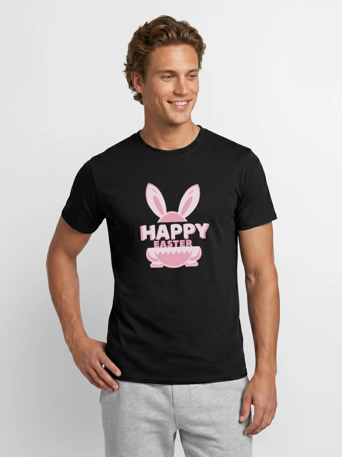 Frohe Ostern - Männer T-Shirt - Schwarz - Vorne - AI Model Male 178 light (178cm)