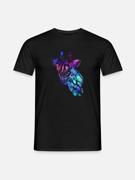 Giraffe - Männer T-Shirt - Schwarz
