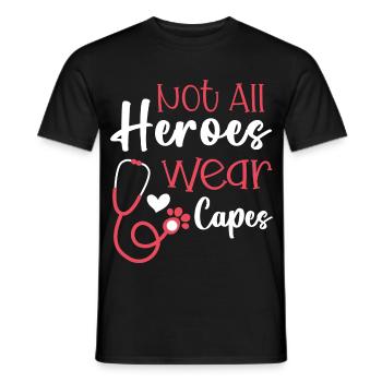 Tierarzt Spruch Lustig Tierarzt Capes - Männer T-Shirt - Schwarz - Vorne - AI Model Male 178 light (178cm)