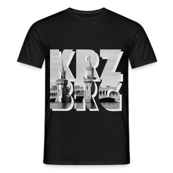 Lebendiges Kreuzberg Kaffeekultur - Männer T-Shirt - Schwarz - Vorne - AI Model Male 178 light (178cm)