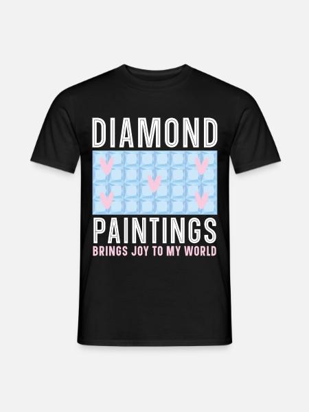 Diamantmalerei Handwerkszeug Diamantmaler - Männer T-Shirt - Schwarz