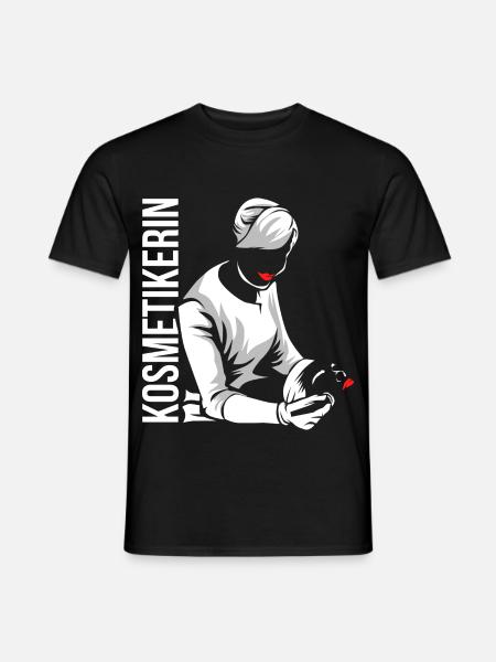 Charmante Kosmetikerin Maniküre - Männer T-Shirt - Schwarz