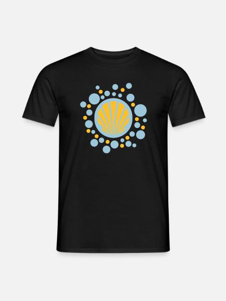 Jakobsmuschel Kugeln - danny alexander lettkemann - Männer T-Shirt - Schwarz