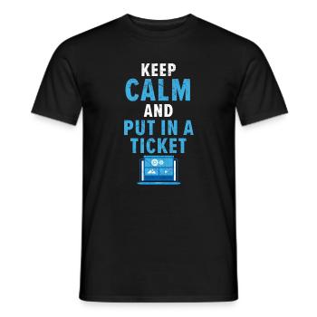 Technischer Support Behebt täglich Ihre selbstvers - Männer T-Shirt - Schwarz - Vorne - AI Model Male 178 light (178cm)